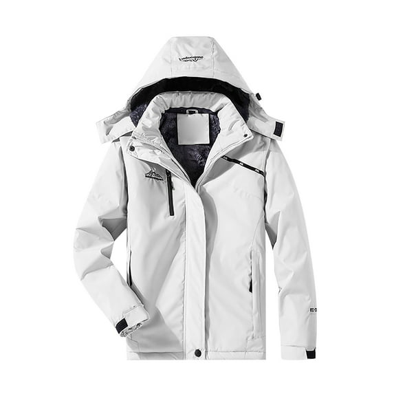 Baberdicy Lady Jacket Men'S and Women's Mountain Ski Jacket Windproof Rain Jacket for Mens Snow Winter Coat Rain Jacket White 2