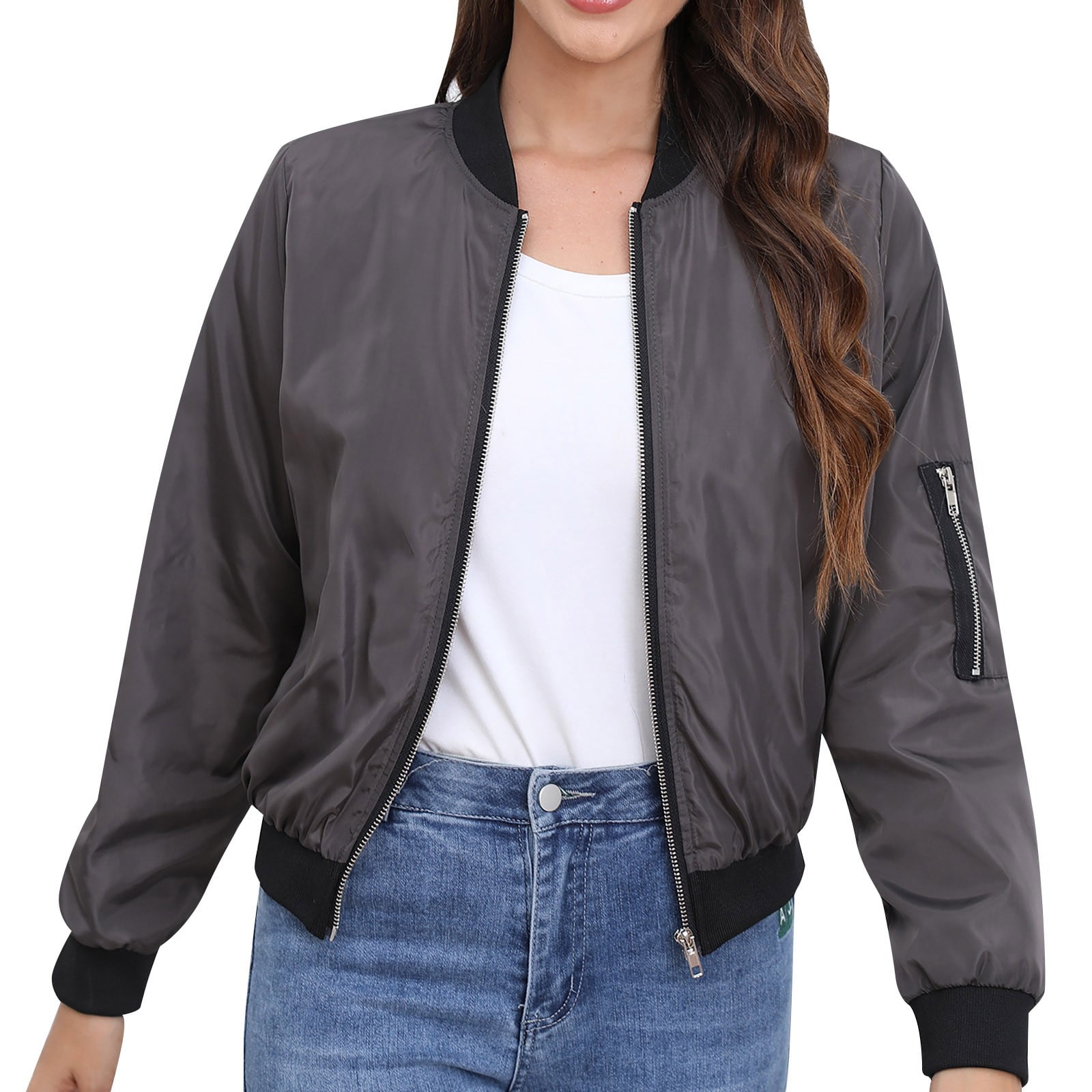 Baberdicy Lady Jacket Womens Jacket Spring Casual Jackets Lightweight ...
