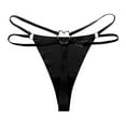 thumbnail image 1 of Baberdicy Lencería for Women 2023 Seamless Thong Women's Metal Ring Pure Desire Girl T Pants Large Size Pure Cotton Crotch Breathable Underwear Underwear Women, 1 of 2