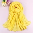 thumbnail image 1 of Baberdicy Lightweight Fashion Scarf, Sunflower Yellow Sheer Chiffon Scarf – Lightweight Wrap for Beach, Evening Wear & Gifting | 6 "X2 " | Multiple Colors One Size, 1 of 2