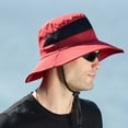 thumbnail image 1 of Baberdicy Men's Mesh Bucket Hat - Breathable Fishing Cap - Foldable Sun Protection - Outdoor Summer Essential - Mens Outdoor Sun Protection Mesh Breathable Fisherman Cap Wine,One Size, 1 of 6