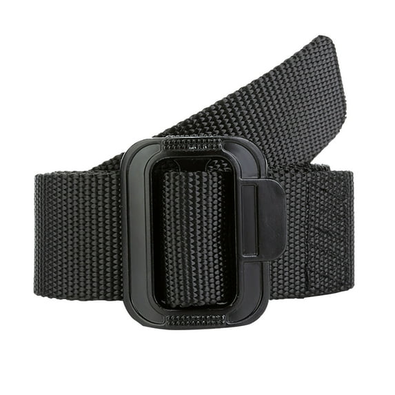 Baberdicy Mens Belt Mens Adult Unisex Canvas Quick Release Buckle Outer Belt Men's Outdoor Training Belt Black