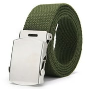 Baberdicy Mens Belt Outdoor Unisex Canvas Belt Men's Training Belt Belt Army Green