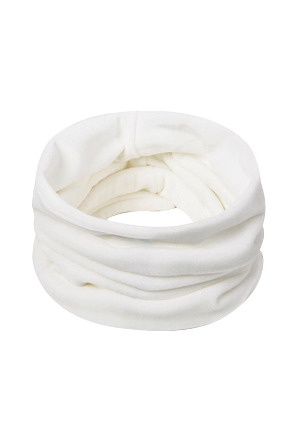 Neck Warmer, Winter Ski Neck Gaiter, Gold Velvet Windproof Face Cover, Thickened Tube Scarf for Men Women, Riding, Outdoor, Full Protection, Balaclava Alternative ( White)