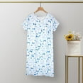 thumbnail image 1 of Baberdicy Nightgowns for Women Short Night Gowns Cotton Silk Women's Summer Thin Short Sleeved Sweet Loose Plus Size Dress, 1 of 4