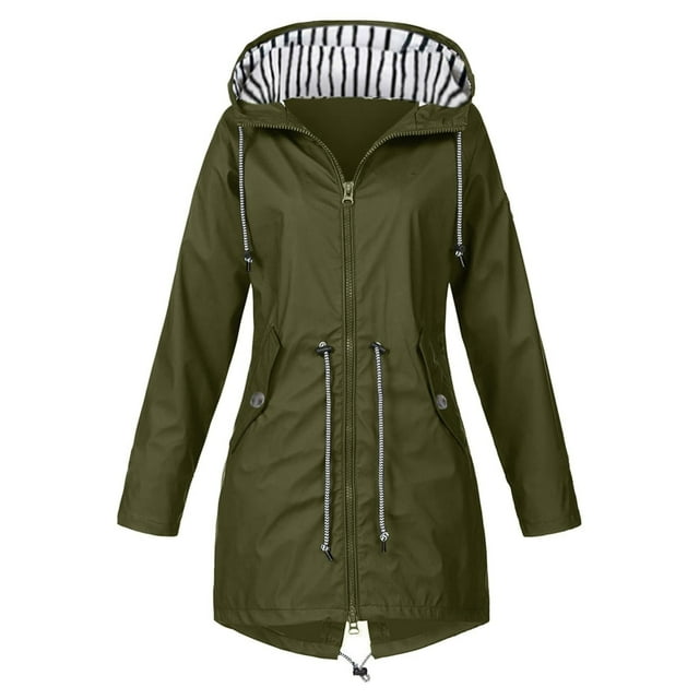 Baberdicy Plus Size Tops Rain Jacket Women's Breathable 5Xl Large Sizes Raincoat Black Softshell Jacket Yellow Outdoor Jacket Transition Jacket Lightweight Jacket with Hood for Spring Autumn Hik