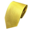 thumbnail image 1 of Baberdicy Men Silk Tie, Men's Necktie, Striped Classic Woven Wedding Tie for Formal Business Attire, Hand-Tied Dress Tie in Solid Colors And Patterns Yellow, 1 of 1