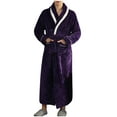 thumbnail image 1 of Baberdicy Robes for Women Robe Flannel Unisex Hotel Men Women Robe Unisex, 1 of 9