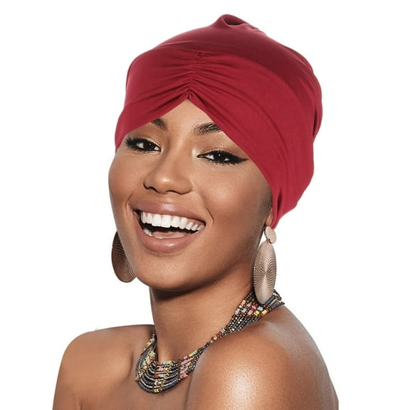 Baberdicy Satin Hair Bonnet Big Deal Cancer Head Hat Cap Ethnic Bohemian Floral Hair Cover Wrap Turban Headwear Turban Cap Pleated Hat Clearance!