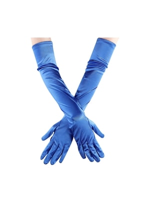 Satin Opera Gloves, Long Evening Gloves Satin Elbow-Length Gloves – 192 S Style for Bridal, Dance & Costume, Women's Gloves One Size