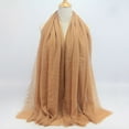 thumbnail image 1 of Baberdicy Scarf Premium Viscose Maxi Crinkle Cloud Hijab Scarf Shawl Soft Islam Muslim Scarf for Women, 1 of 2