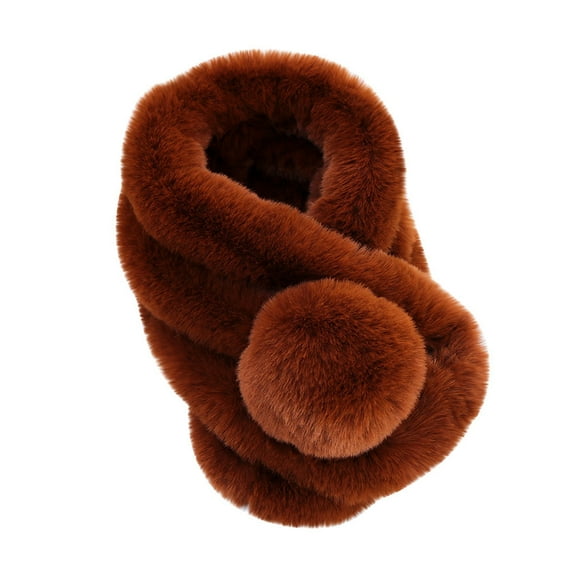 Baberdicy Scarf Warm Scarffaux Against Coldness Hiking Women Scarf for Women Brown