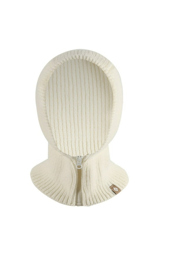Scarf for Women Winter Hat Windbreak Hood Hood Knit Wool Hat Bib Hood Windbreak Head Hat Rafah Hat Scarf Wraps for Women White