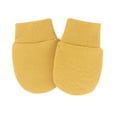 thumbnail image 1 of Baberdicy Scratch Free Mittens, Baby Mittens Baby Mittens – Cotton No-Scratch Gloves for Newborns -6 Months, Sunflower Yellow, One Size, 1 of 3