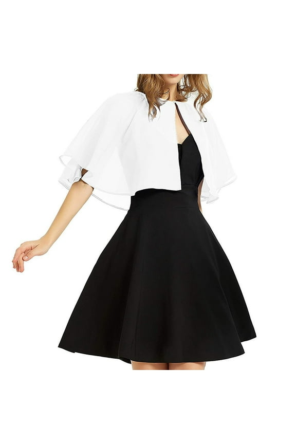 Shawls and Wraps Women's Chiffon Shirt Solid Color Button Sunscreen Women's Fashion Shawl Scarf Wraps for Women White