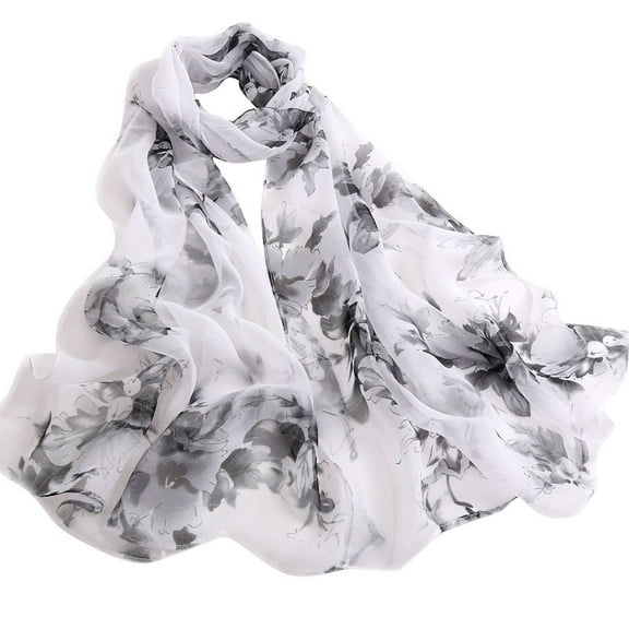 Baberdicy Silk Scarf Clearance！Fashion Women Shawl Long Printing Soft Ladies Scarves Scarf Wrap Peach Scarf Scarf Shawl Fashion Scarves C