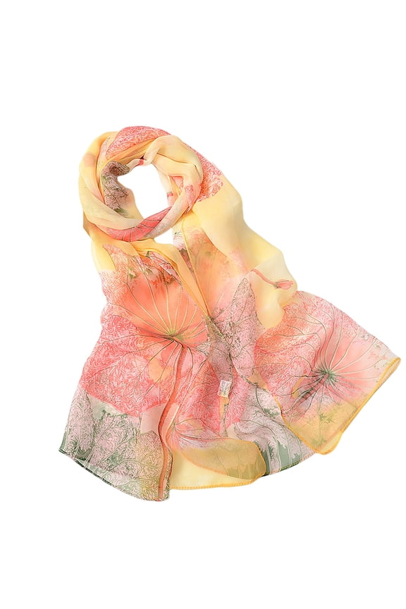 Silk Scarf Women's Summer Scarf Beach Scarf Long Thin Scarf