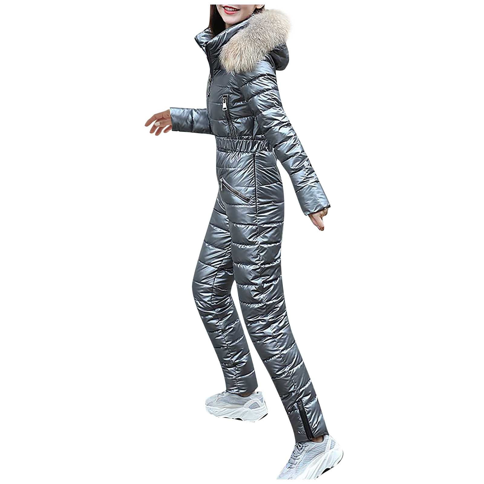Volwassen Vrouwen Casual Jacket Warme Dikke Snowboard Skisuit Outdoor Sport Rits Skiën Pak 1Pc Vrouwen Playsuit 1pc