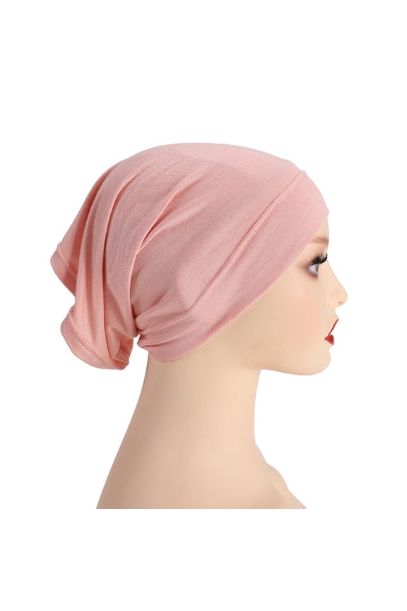 Slouchy Beanie Cap, Head Cover Pre Tied Head Scarves Women Headwear Turban Caps Head Wrap Headscarf for Women Girls Cap, J, One Size
