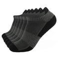 thumbnail image 1 of Clearance! Baberdicy Men and Women Athletic Running Socks 6 Pairs Breathable Low Cut Sports Socks with Cushioning Ankle Socks Dark Gray, 1 of 4
