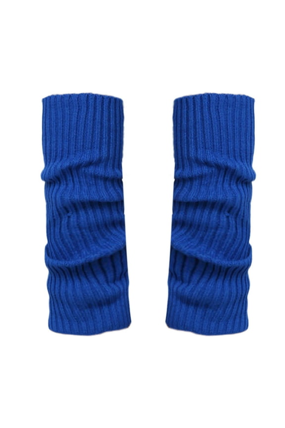 Socks 2Pair Fashion Ladies and Girls Fashion Leg Warmers Fit for Sport Mens Socks Blue