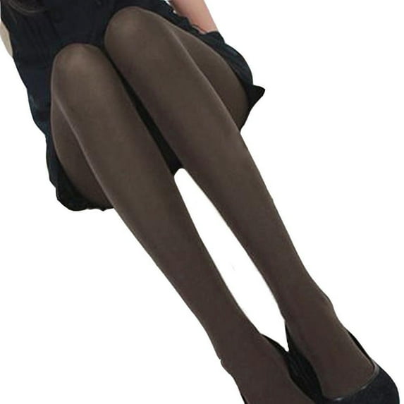 Baberdicy Socks Autumn Burnish Opaque Tights Candy Color Leggings Tights Trample Socks for Women Coffee