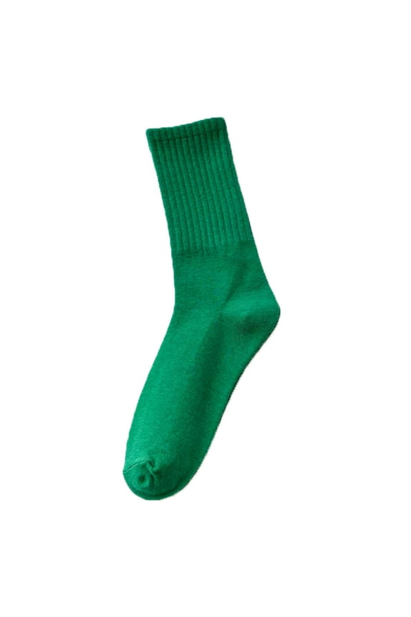 Socks Womens Socks Solid Color Socks Colorful Lightweight Cotton Pile Socks Athletic Socks Mens Socks Army Green