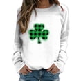 thumbnail image 1 of Baberdicy St.Patricks Day Sweatshirt for Women, Womens Autumn And Winter Casual Hooded Sweater Pullover Sweater Womens Sweatshirt White Xl, 1 of 5