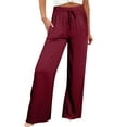 thumbnail image 1 of Baberdicy Straight Leg Joggers Sweatpants Fashion Pants for Women Casual Gradient Print Bottom Sweatpants Pockets High Waist Sporty Gym Athletic Fit Jogger Pants Trousers Wine S-3Xl, 1 of 9