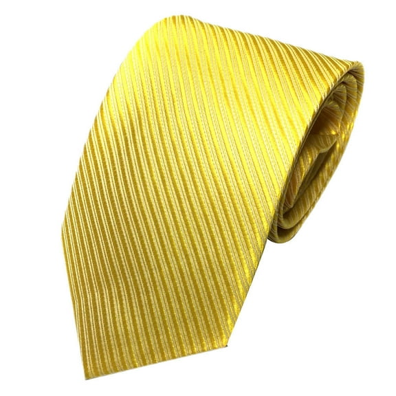 Baberdicy Striped Dress Tie, Men's Tie Men's Mens Necktie Tie Tie Striped Classic Woven Wedding Tie, Sunflower Yellow, One Size