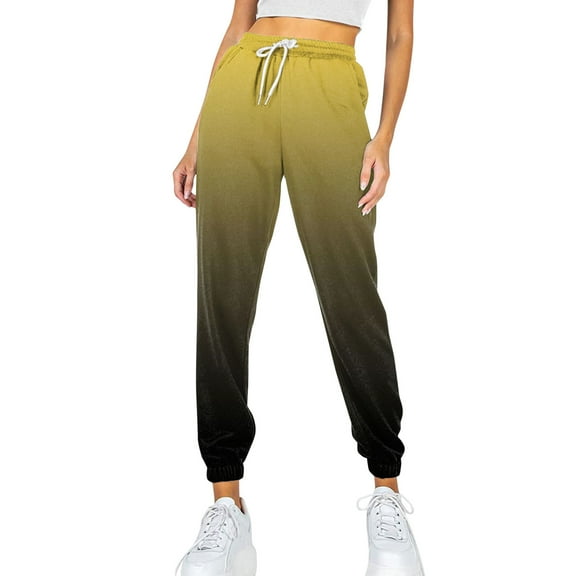 Baberdicy Sweatpants Women Pocket Trouser Sweatpants Printed Comfy High Waisted Workout Athletic Casual Joggers Pants Sweatpants Women Brown