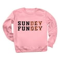 thumbnail image 1 of Baberdicy Sweatshirt for Women Game Day Sweatshirt Women Sundey Fundey Sweatshirt Football Season Hoodie Sunday Shirt Crew Neck Pullover Pullover Sweaters for Women Pink, 1 of 4