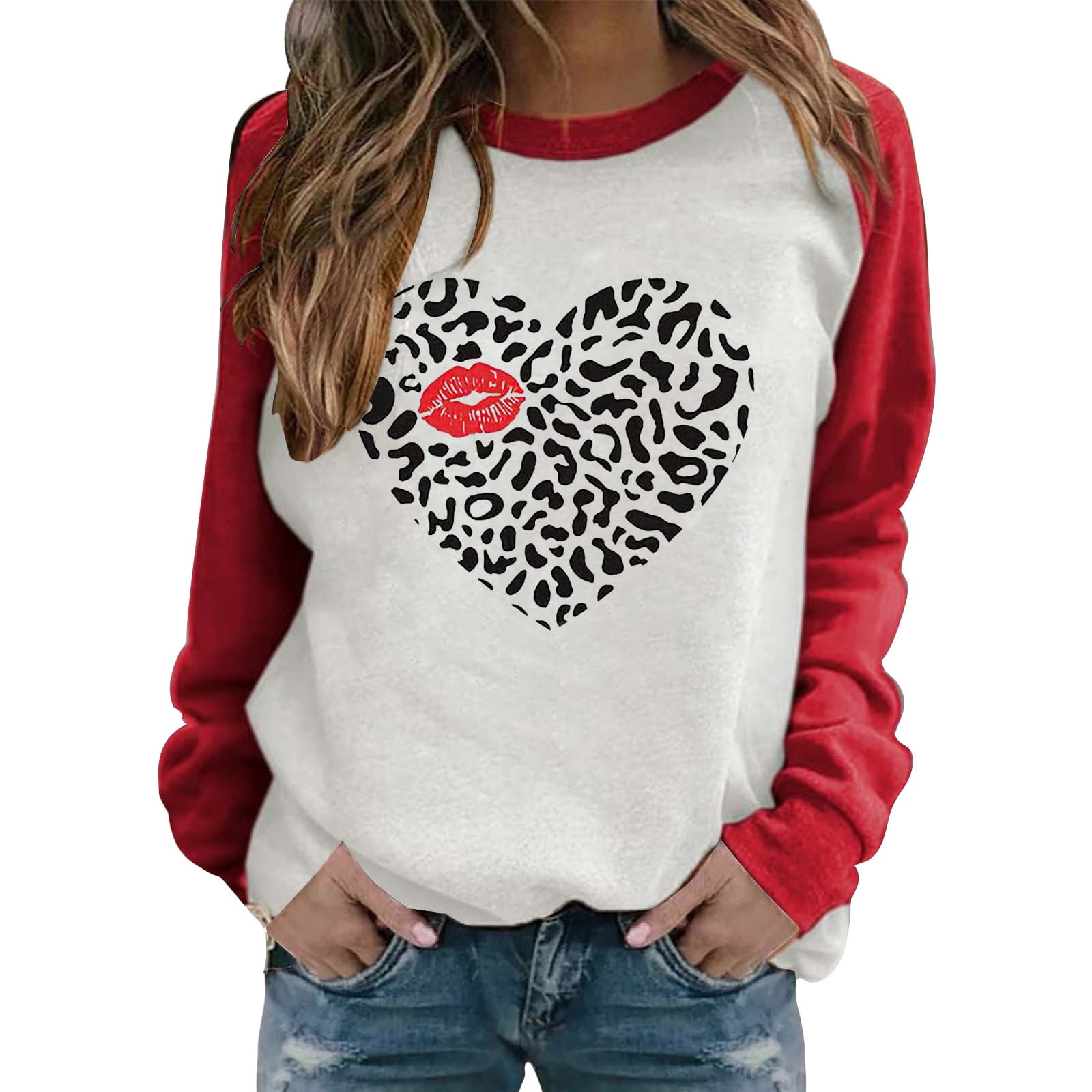 Baberdicy Sweatshirt for Women Women's Fall/Winter Warm Christmas Print ...