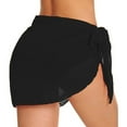 thumbnail image 1 of Baberdicy Swimsuit Cover up Cover for Swimwear Wraps Sheer Beach Chiffon Wrap Short Women Sarongs Ups Bikini Beach Towel Bathing Suit Cover up for Women Black, 1 of 5