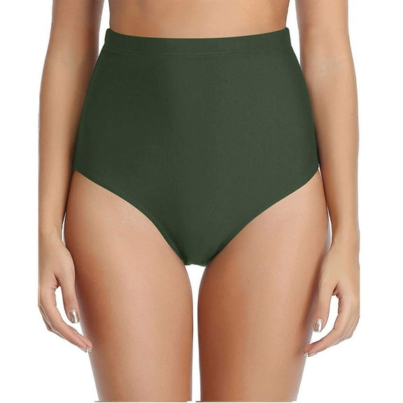 Baberdicy Tankini Swimsuits for Women, Women High Waisted Bikini Swim Pants Shorts Bottom Swimsuit Swimwear Bathing Womens Tankini Bathing Suits Green M