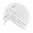 thumbnail image 1 of Baberdicy Turban Style Cap, Elastic Head Wrap Pleated Turban Headwrap – Soft Cap for Sleep, Travel & Hair Loss, Head Cover One Size, 1 of 3