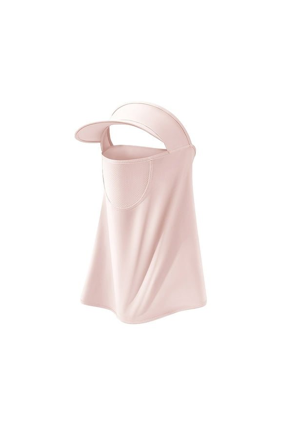 UV Protection Sun Hat & Scarf Set - Women's Summer Beach Accessories (Foldable, Wide Brim & Neck Cover) B One Size