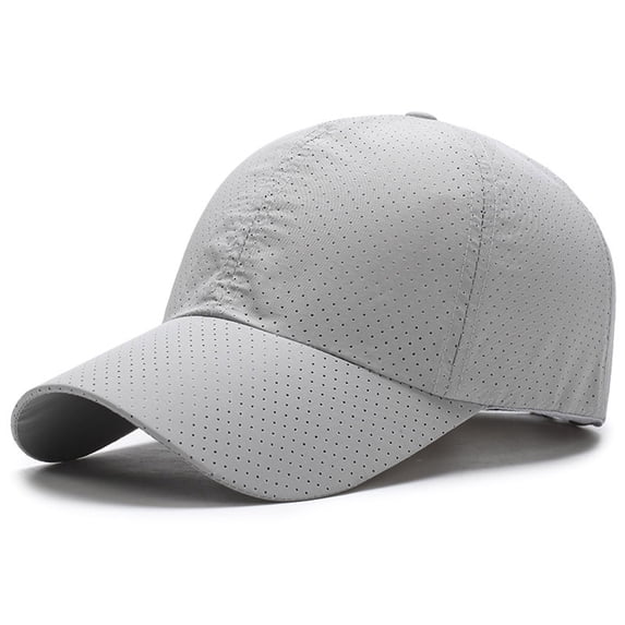 Baberdicy Unisex Cotton Trucker Hat Adjustable Low Profile Cap, Grey One Size