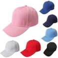 thumbnail image 1 of Baberdicy Unisex Plain Baseball Cap, Blank Solid Color Hat for Customization, Adjustable Black Universal Fit, 1 of 3