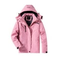 thumbnail image 1 of Baberdicy Unisex Waterproof Ski Jacket, Windproof Hooded Shell, Snow Sports & Mountain Hiking , Unisex Waterproof Shell, Outdoor Rain Jacket, Hiking Windbreaker Pink Xl, 1 of 2