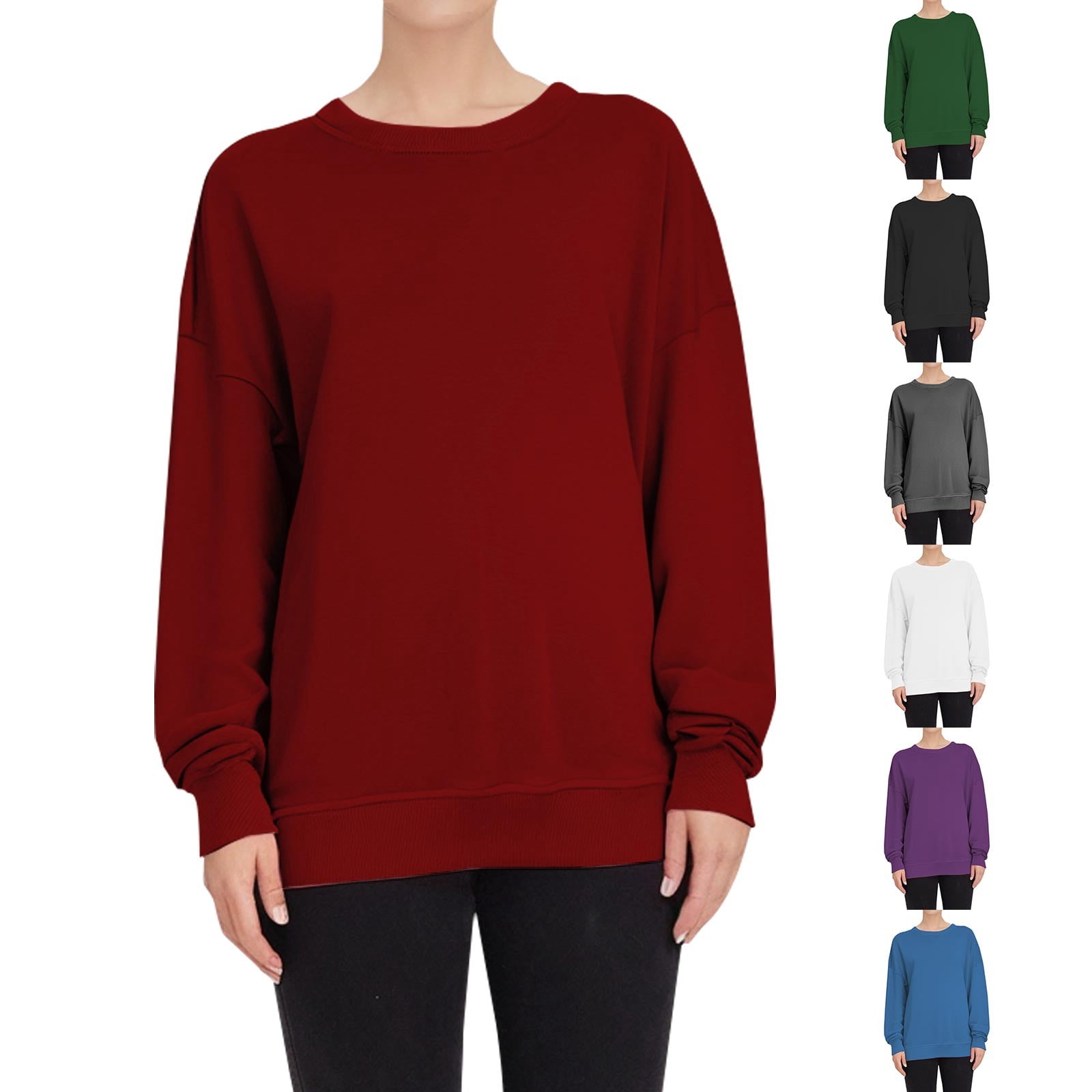 Baberdicy V Neck Long Sleeve Shirts for Women Women's Long Sleeve Tops ...