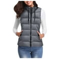 thumbnail image 1 of Baberdicy Vest for Women, Women's Winter Warm Vest Outerwear Thick Padded Sleeveless Casual Vest with Hood Puffer Vest Women 4Xl, 1 of 6