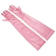 thumbnail image 1 of Baberdicy Wedding Bridal Gloves, Women's Extended Over The Elbow Wedding Gloves, Satin Bridal Dress Gloves for Party, Prom And Formal Events, Elegant Long Gloves Pink, 1 of 4