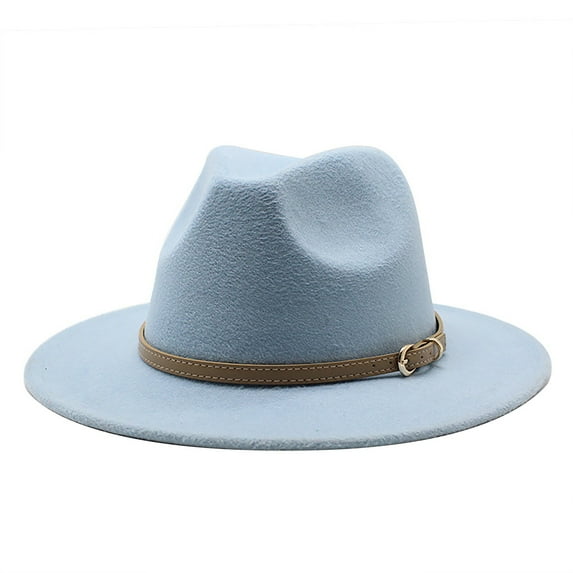 Baberdicy Western Cowboy Hat for Men Women Clearance Sales, Western Cowboy Hat for Women Classic Roll Up Buckle Belt Women Retro Wide Brim Cowboy Hat