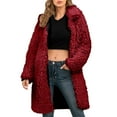 thumbnail image 1 of Baberdicy Winter Coat Women's Long Teddy Coat Winter Warm Puffy Jacket Fluffy Women's Coat Jackets Long Sleeve Casual Long Warm Faux Plush Overcoat, 1 of 6