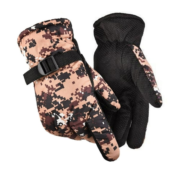 Baberdicy Winter Gloves - Windproof Camouflage - Thermal Lining - Touchscreen Compatible - Ski/Snow Sports - Winter Outdoor Wind Proof Glove Ski Riding Camouflage Warm Camouflage,One Size