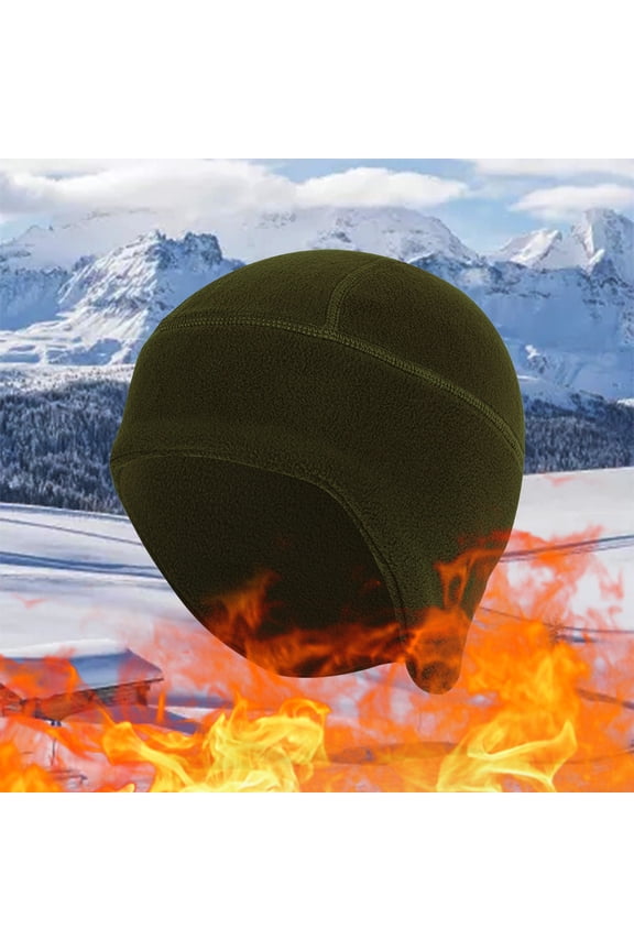 Winter Hat, Ski Mask Helmet Liner, Windproof Thermal Ear Warmer, Balaclava Hat for Men Women, Skiing, Cycling, Cold Weather Protection, Gifts for Skiers ( Army Green)