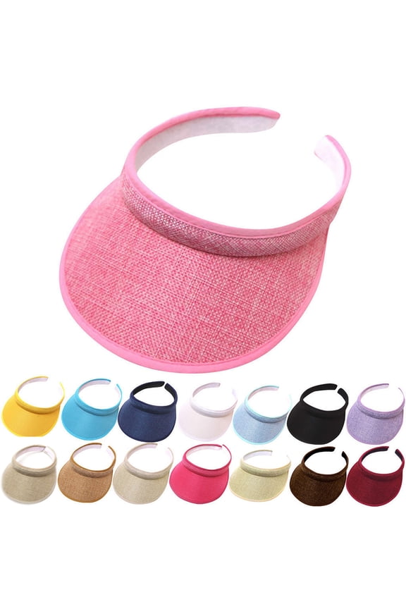 Women's Brimless Sun Visor Hat, Outdoor Uv Protection Cap for Summer Travel,Cyan Fits All – Gift Ready