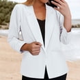 thumbnail image 1 of Baberdicy Women's Casual Jacket, Spring Autumn Lightweight Stand Collar Zip up Coat , Casual Solid Jacket, Everyday Zip Coat, Minimalist Layer White 1 3Xl, 1 of 5