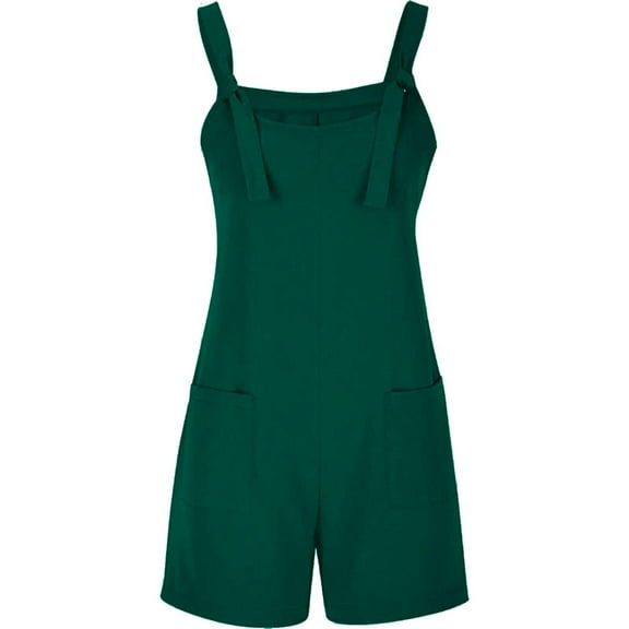Baberdicy Women's Denim Overalls Shorts Clearance! Beach Vacation Clothes for Women Green 3 3Xl
